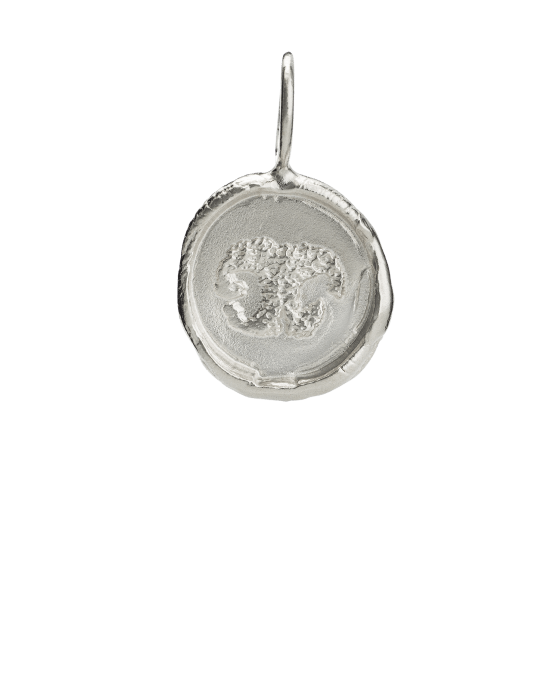 Organic Nose Print Sterling Keepsake Pendant